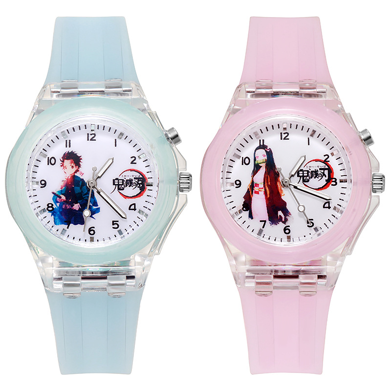 Ghost Killer Blade Watch New Cartoon Watch Student Watch Luminous Glow Children Watch Anime Ghost Killer Watch