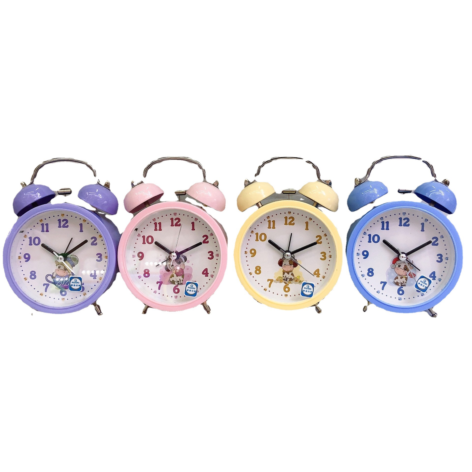 3-Inch Mute Bell Student Little Alarm Clock Bedside Lazy Cartoon Watch