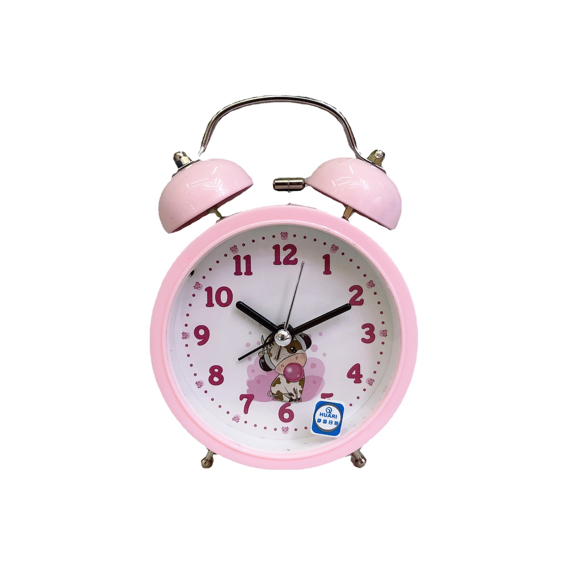 3-Inch Mute Bell Student Little Alarm Clock Bedside Lazy Cartoon Watch
