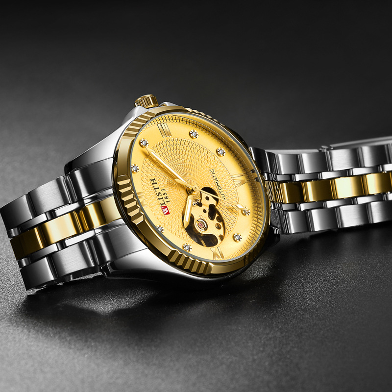 New Watch Automatic Mechanical Watch Men&#039;s Watch Trendy Luminous Waterproof Steel Watch Men&#039;s Mechanical Watch