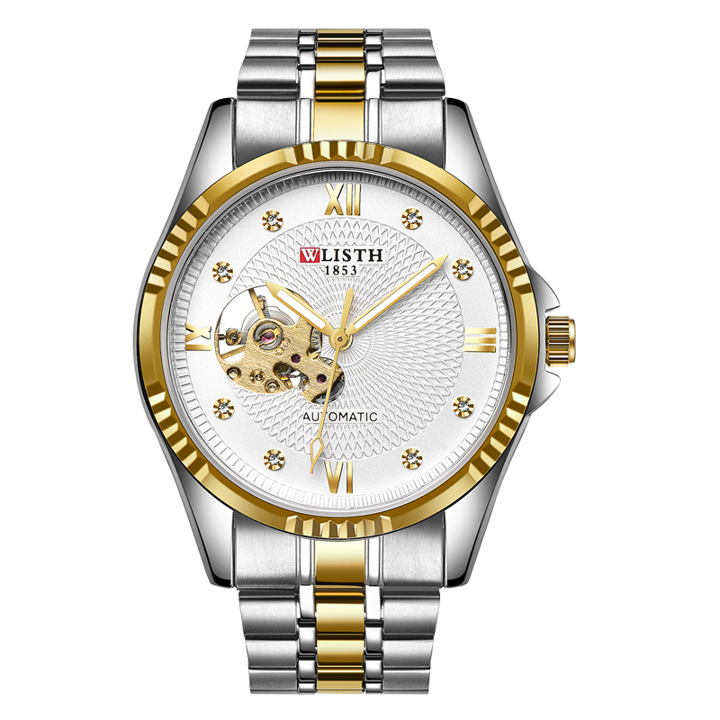 New Watch Automatic Mechanical Watch Men&#039;s Watch Trendy Luminous Waterproof Steel Watch Men&#039;s Mechanical Watch