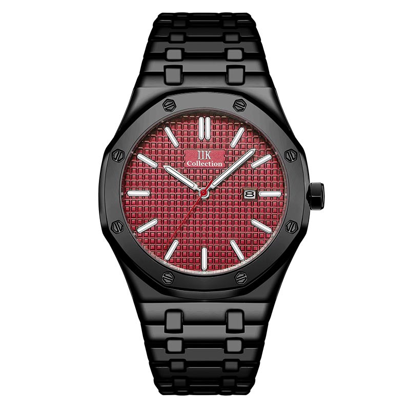 Popular Amazon Watch Men&#039;s Stainless Steel Watch Business Waterproof Men&#039;s Watch Calendar Quartz Watch Watch Men&#039;s Watch