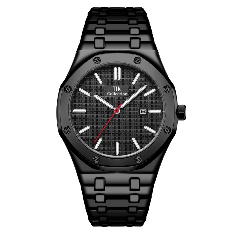 Popular Amazon Watch Men&#039;s Stainless Steel Watch Business Waterproof Men&#039;s Watch Calendar Quartz Watch Watch Men&#039;s Watch
