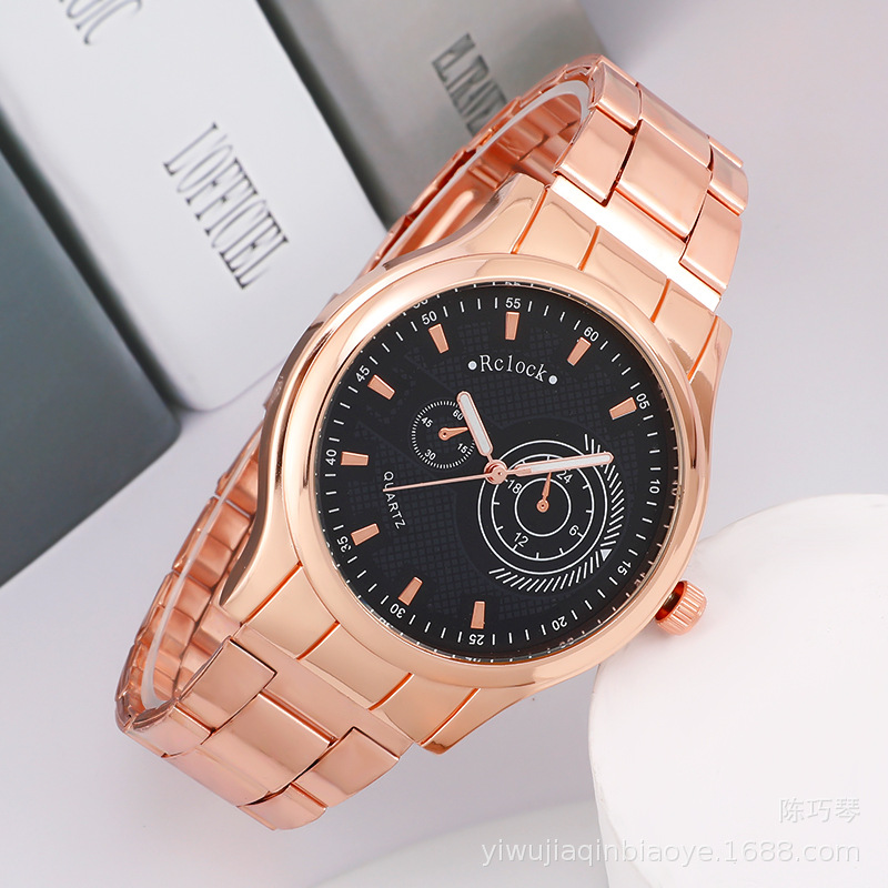 Foreign Trade New Geneva Sports Steel Watch Men&#039;s Quartz Watch Student Watch Business Gift Watch