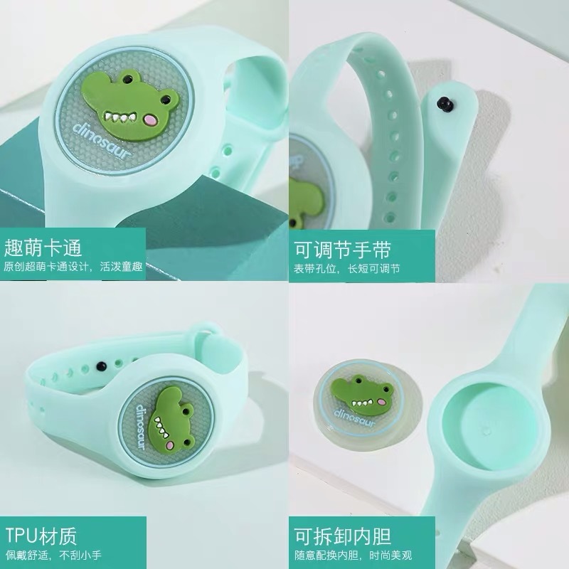 Manufacturers Direct Flash drive mosquito bracelet Noctilucent Watch Electronic Light Drive Mosquito Stick Children watch Cartoon Drive Mosquito buckle