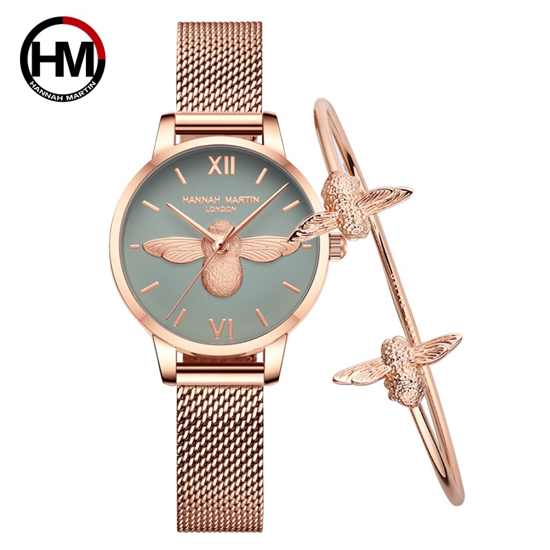 Xiaohongshu Ins Trendy Mori Women&#039;s British Niche Watch Japanese Movement OB Metal Watch