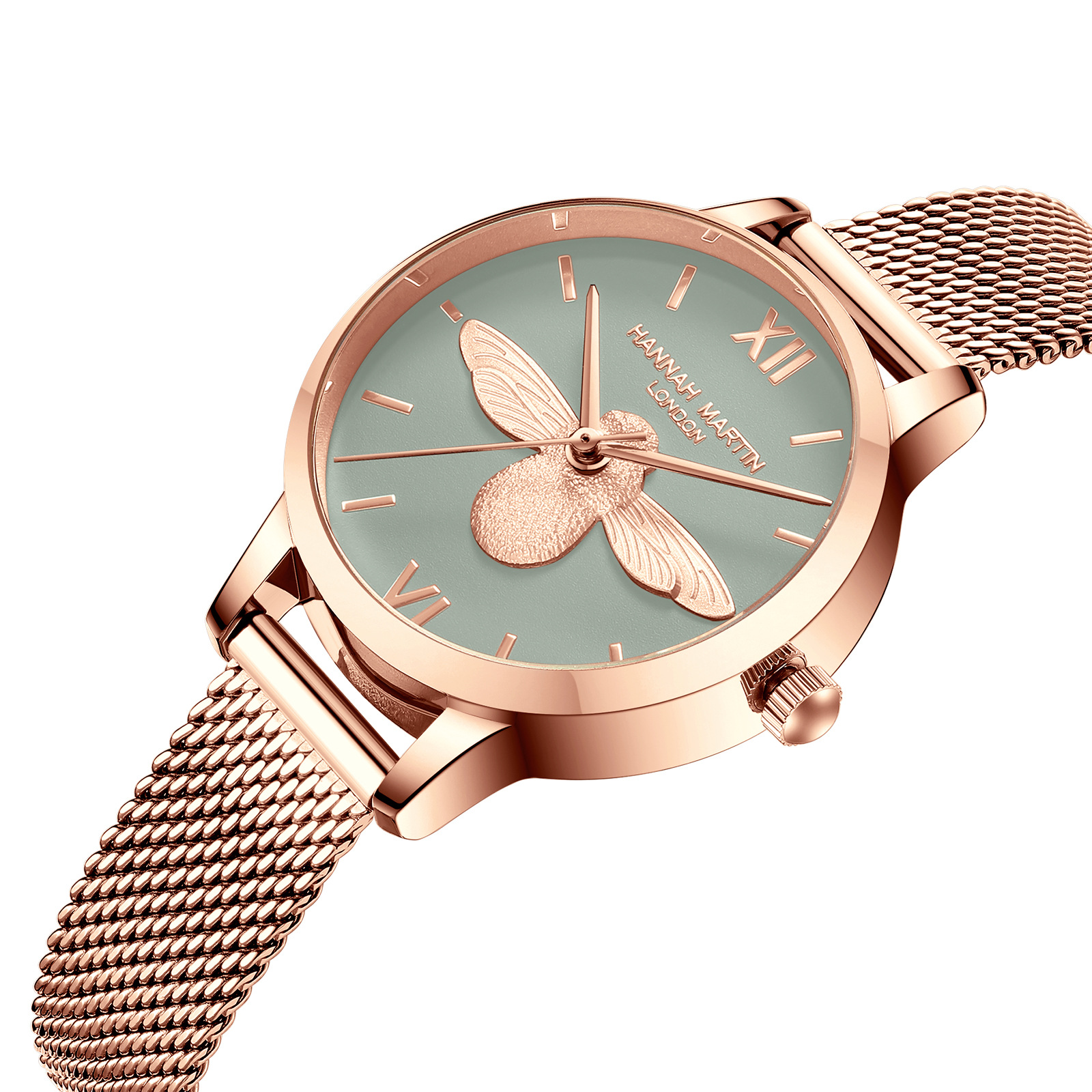 Xiaohongshu Ins Trendy Mori Women&#039;s British Niche Watch Japanese Movement OB Metal Watch