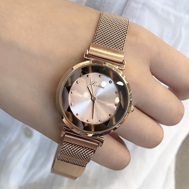 Metal Watch Shigaodi New Fashion Purple Women&#039;s Watch Milan Magnetic Strap Lazy Watch Quartz Watch Wholesale