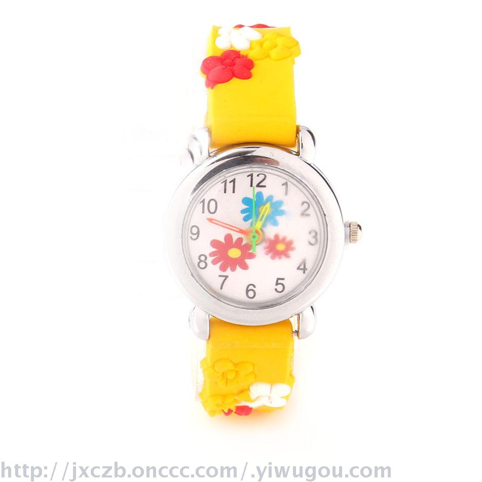 Wholesale new 3D children watches children cartoon watches silicone quartz watch