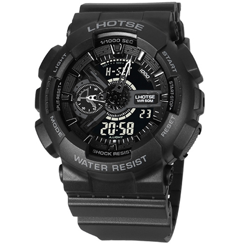 Wolf&#039;s Multi-Functional Electronic Sport Watch Male Student Watch Male Youth Ins Trendy Waterproof Watch
