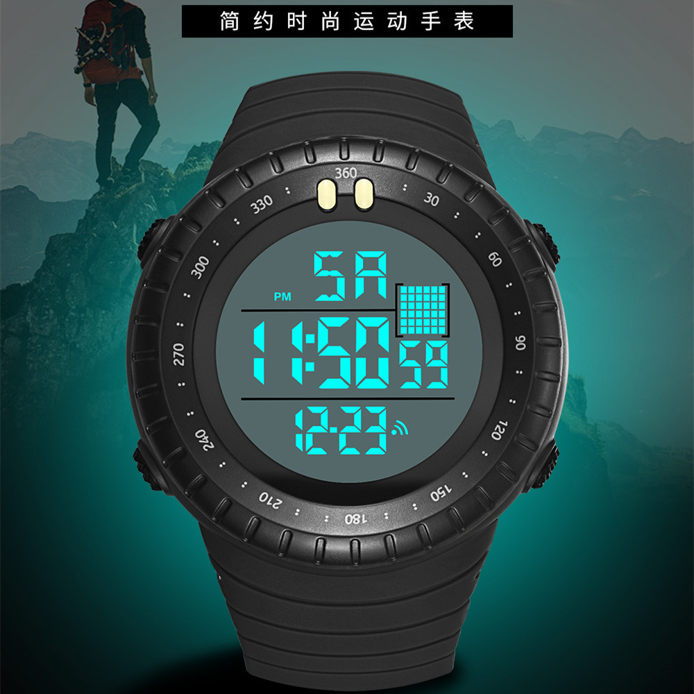 Multifunctional Sports Swimming Waterproof Men&#039;s Watch Date Display Luminous Alarm Electronic Watch Student Sport Watch