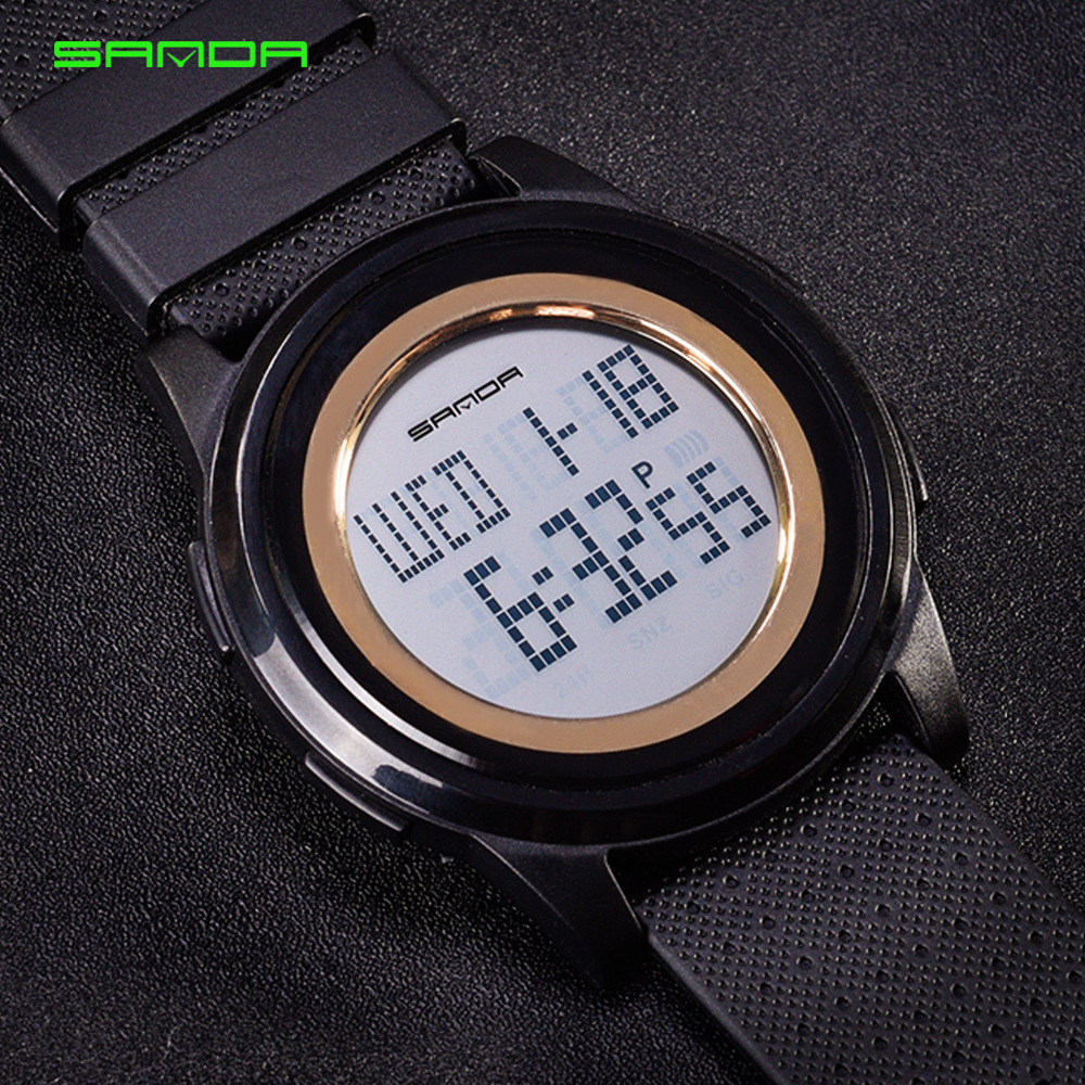 Sanda Multi-Function Digital Electronic Watch Sports Led Watch Korean Fashion Creative Couple Watch Men and Women Watch