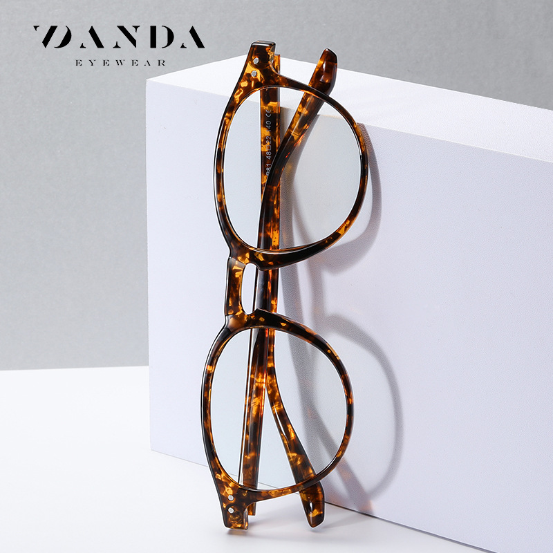 New Retro AntiBlue Glasses for Both Men and Women TR90 round Frame Plain Glasses AntiReflective Computer Glasses