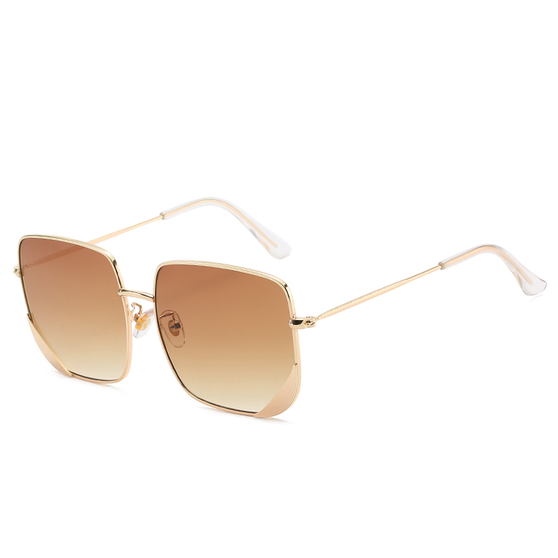 Metal Full Frame Square Glasses Retro Trendy Plain Glasses Glasses Frame 6653
