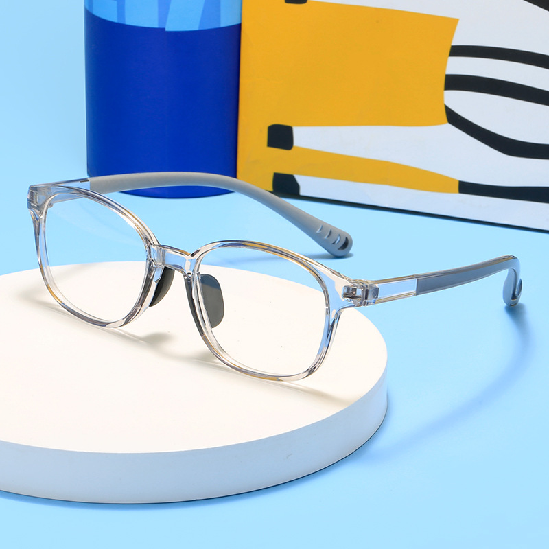 2021 New Nylon Two-Color Kid&#039;s Eyewear Men&#039;s and Women&#039;s Plain Glasses Reading Eye Goggles Can Be Equipped with Close