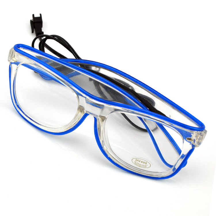 Flashing Glasses  Fluorescent Glasses Glasses El Luminous Personalized Glasses Glasses Factory Direct Sales