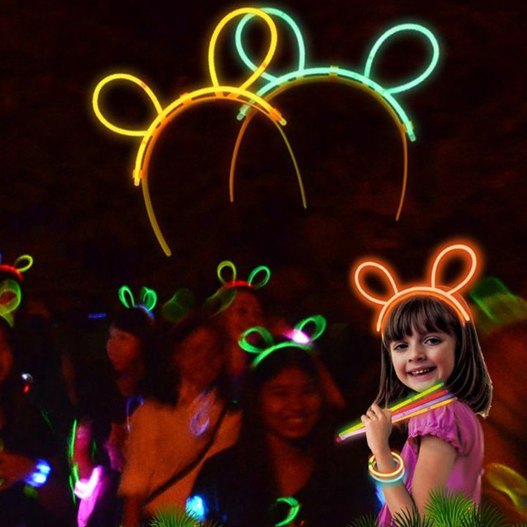Halloween Party Sharp Light Light Stick DIY Flashing Hat Lollipop Hairpin Peach Heart Glasses Glow Stick Props