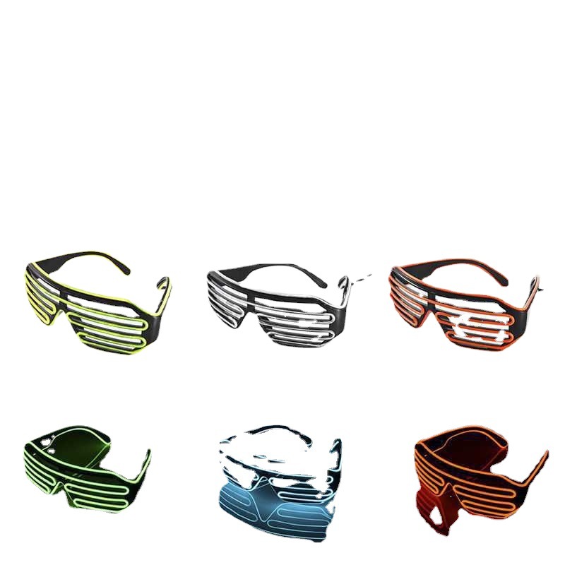 Flashing Glasses Led Goggles Bar Flash Cold Light Electric Sound Shutter LED Flash Disco Jumping Led Goggles