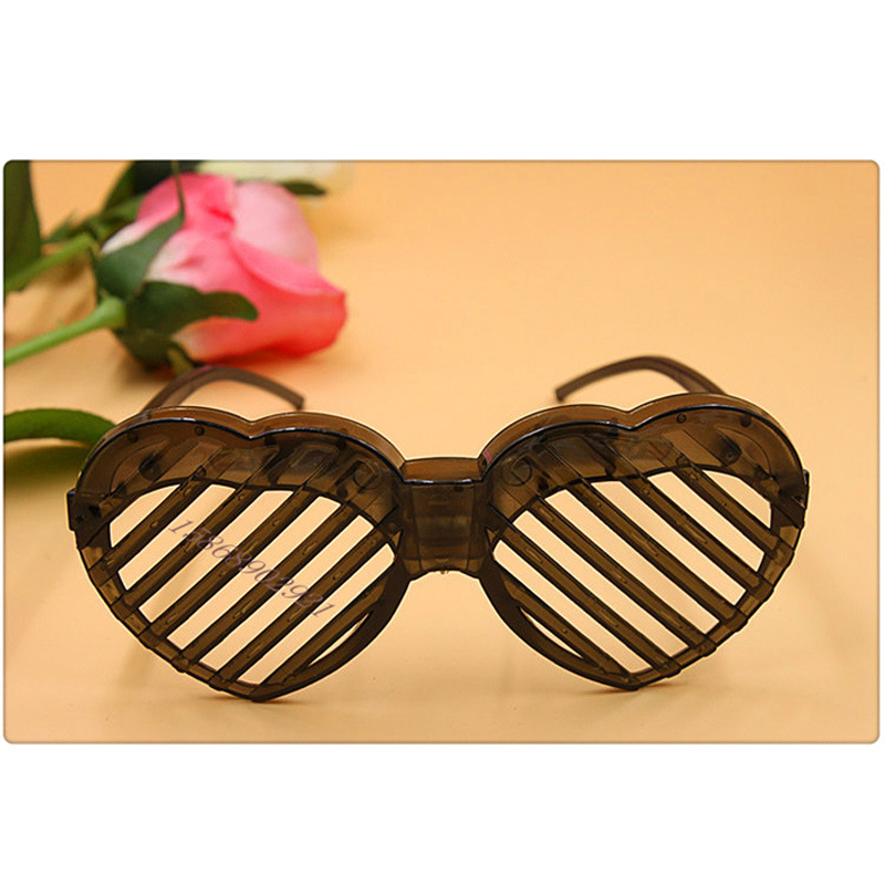 0794 Flash Love Blinds Glasses Glowing Glasses Stage Decoration Flashing Glasses