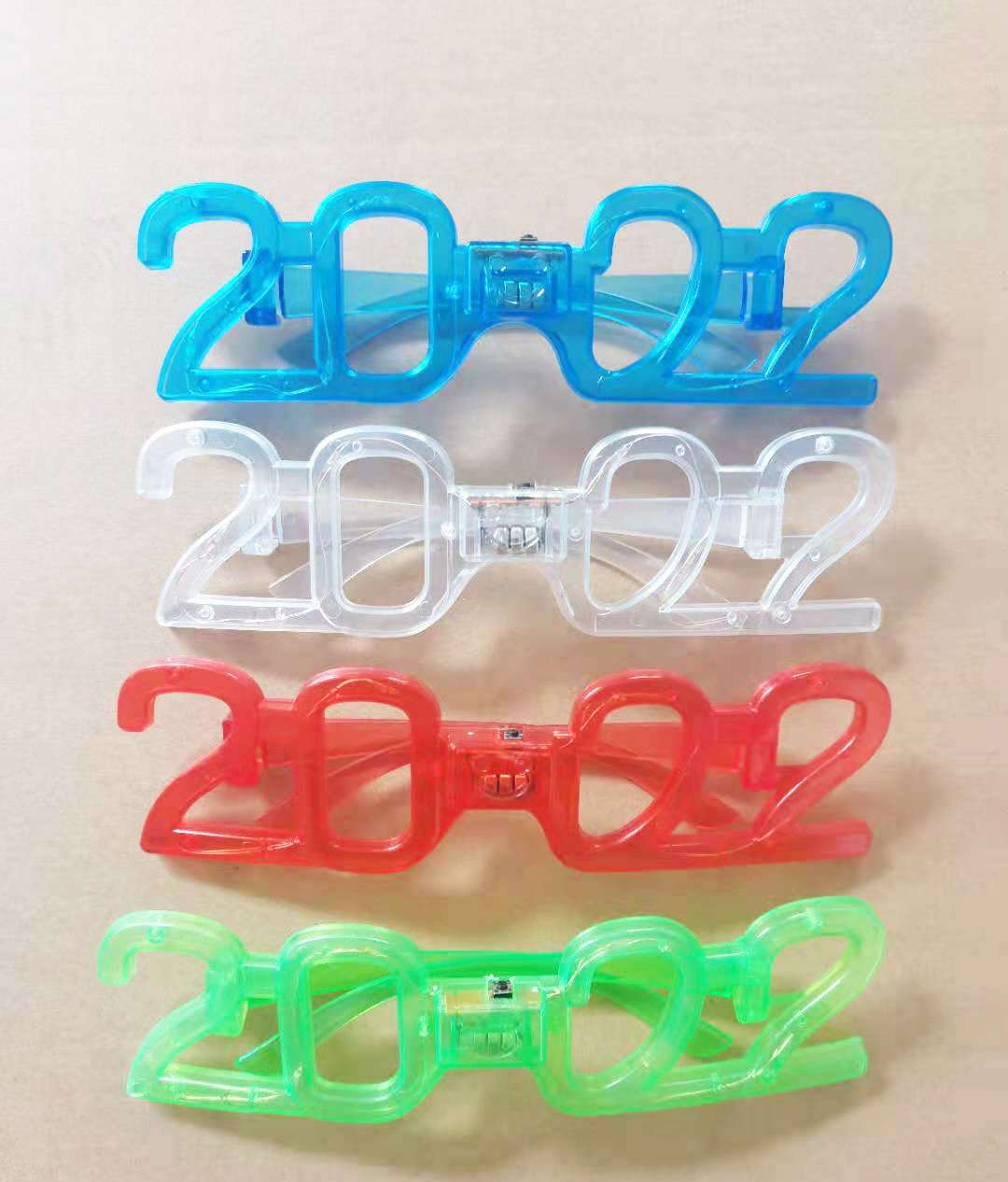 New Led Glowing Bar Disco Jumping Glasses Color Wireless 2022 Digital Six Lights the Third Gear Flash Party Glasses