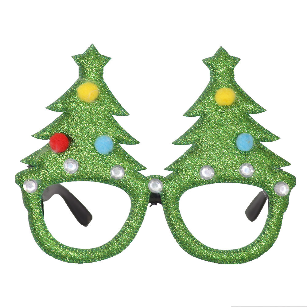 New Christmas Decorations Adult and Children Toy Santa Snowman Antlers Glasses Christmas Decorative Glasses