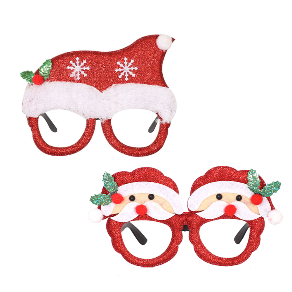 New Christmas Decorations Adult and Children Toy Santa Snowman Antlers Glasses Christmas Decorative Glasses