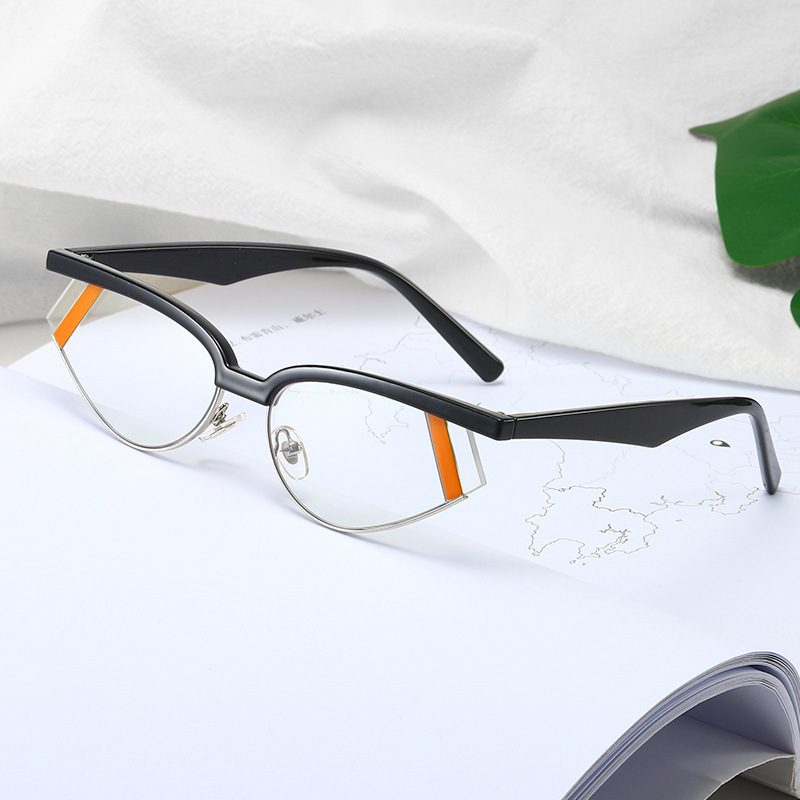Manufacturer 2021 New European and American Fashion Cat Eye Sunglasses Sexy Retro Export Decorative Decorative Glasses