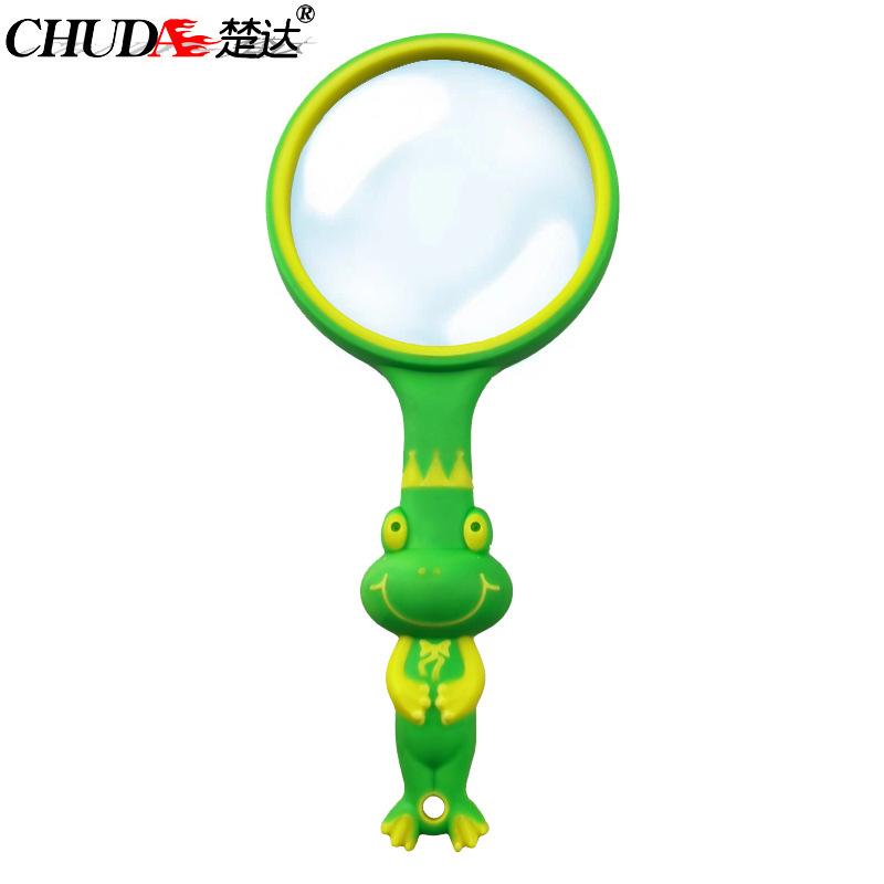 Rubber Environmental Protection Reading Magnifying Glass Explore Micro World Children Christmas Gift Frog Mirror