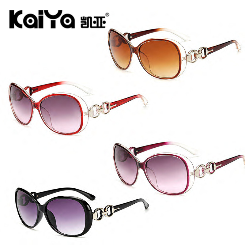 Fashion Sunglasses Women Jade Crystal Texture 9509 Sun Glasses Gradient Sunglasses Aviator Glasses Wholesale Frog Mirror