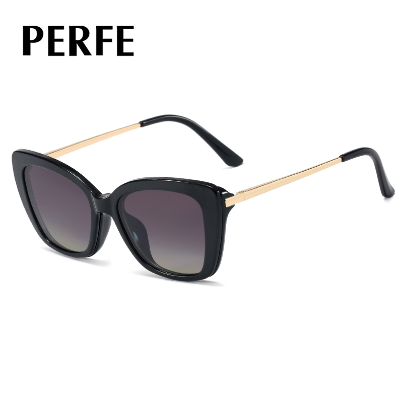 95657 Factory Direct Sales Foreign Trade Magnetic Glasses Clip Polarized Sunglasses TR90 Anti-Blue Light Frame Set of Glasses Women