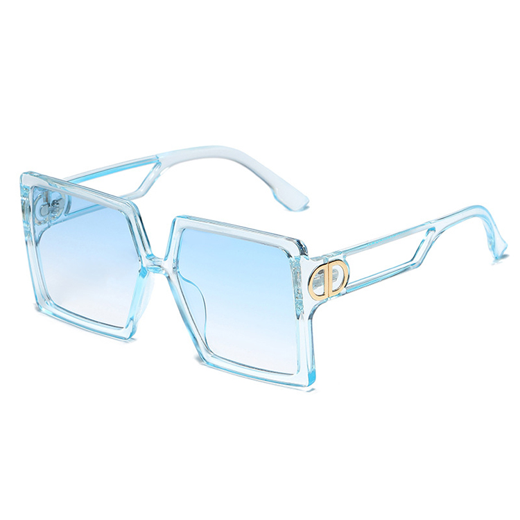 Professional Supplier Large Square Trapezoid Oversized Flat Top Fashion Sunglasses