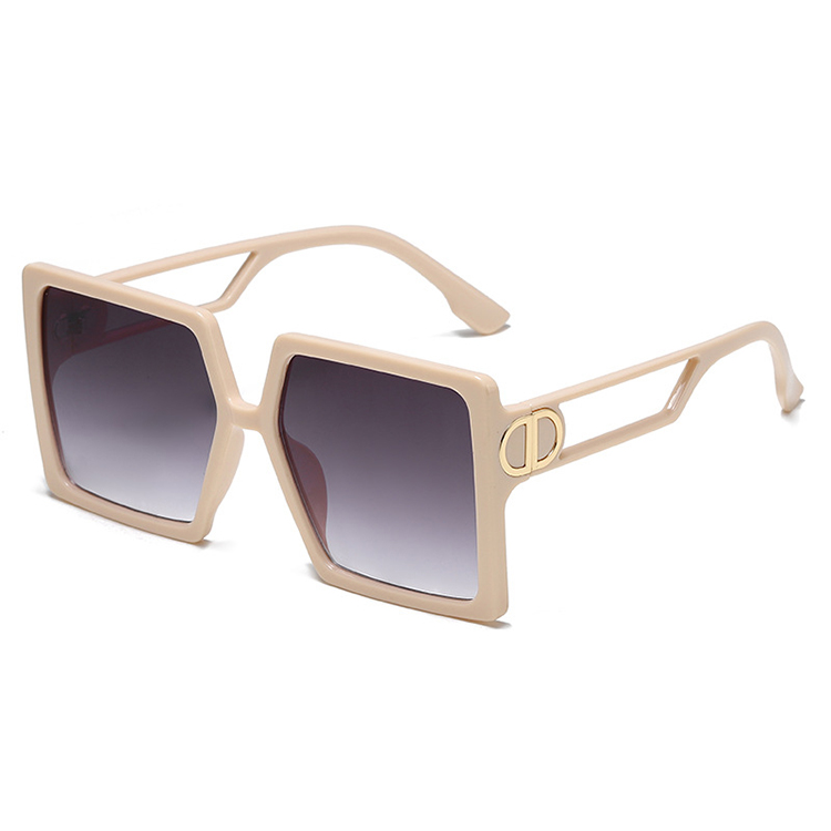 Professional Supplier Large Square Trapezoid Oversized Flat Top Fashion Sunglasses