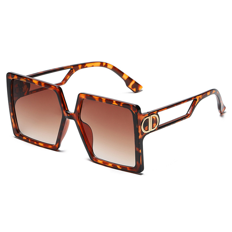 Professional Supplier Large Square Trapezoid Oversized Flat Top Fashion Sunglasses