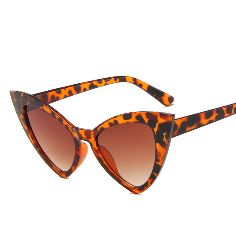 Owl Cat Eye Sunglasses for Women Classic Retro High-Pointed Wing Retro Design Sunglasses