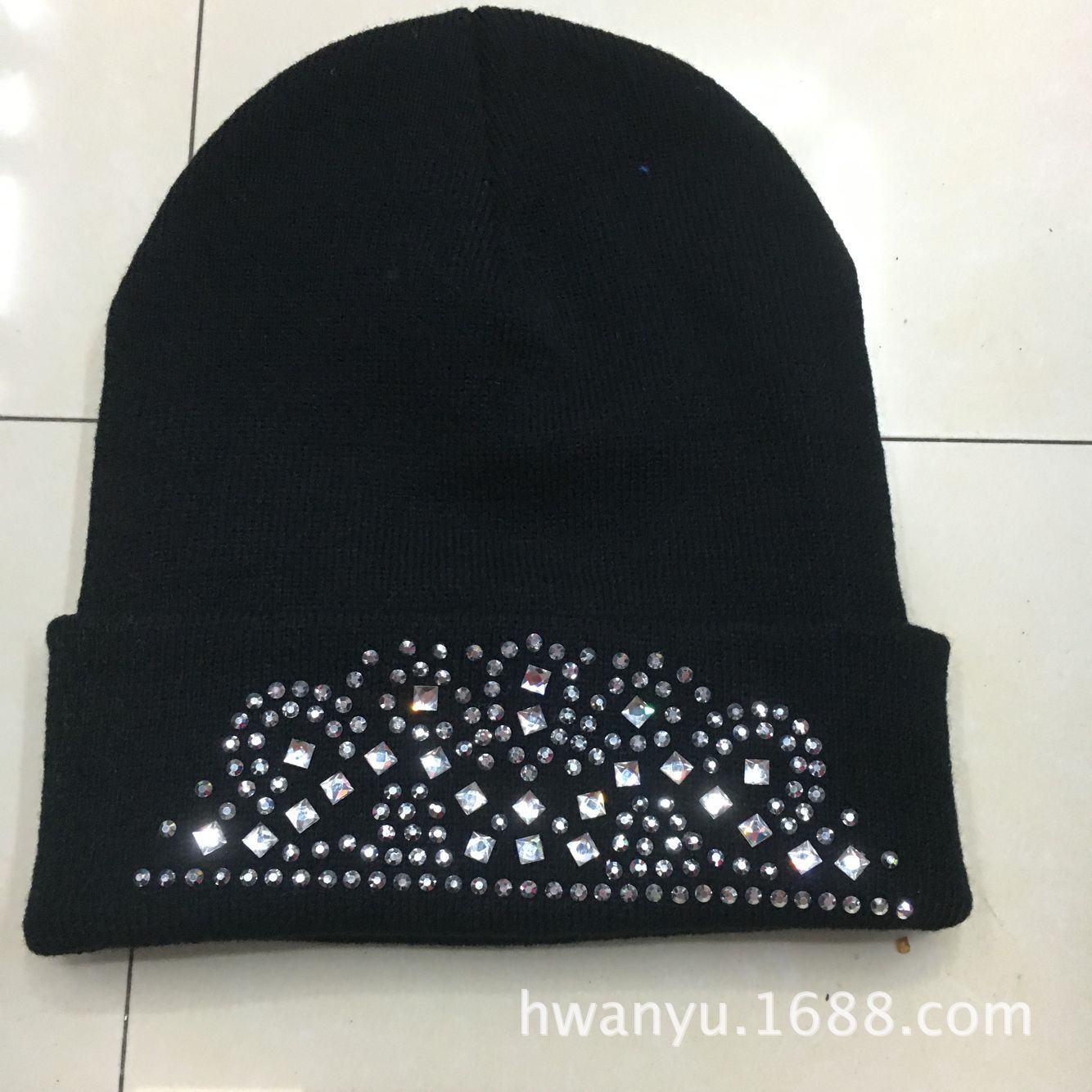 Factory Direct Sales Spot Drill Sunny Theory Knitted Hat Luminous Hat Embroidered Hat Can Also Be Customization as Request