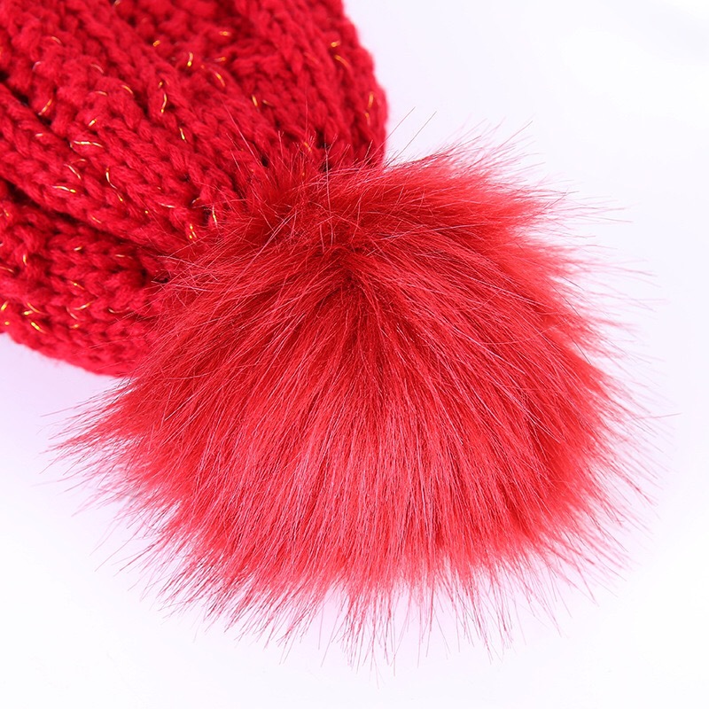 Korean version of the new lady B letters labeled knitted hat plus warm wool hat accessories spot wholesale
