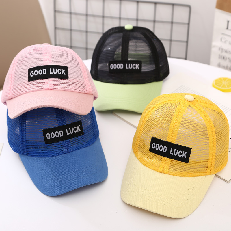 Children&#039;s Mesh Cap Korean Style Baby Sun-Proof Thin Peaked Cap Girls&#039; Hat Summer Sunscreen for Boys Sun Baseball Cap