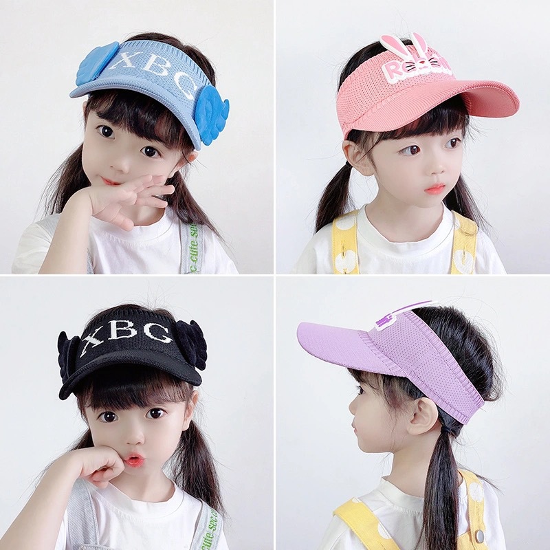 Topless Hat Children&#039;s Hat Men&#039;s Spring and Summer New Peaked Cap Sun Protection Baby&#039;s Sun Hat Cartoon Cute Topless Hat Women