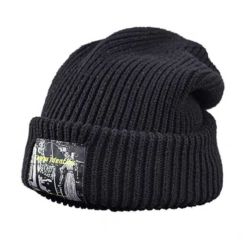Autumn and Winter Female Korean Ins Versatile Pile Heap Cap Thickened Warm Knitted Hat Japanese Leisure Fashion Woolen Hat