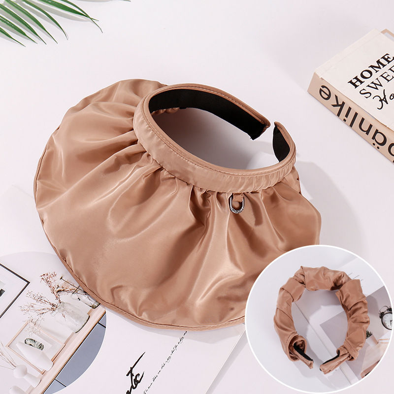Korean Style New Summer Women&#039;s Topless Hat Sun Protection Head Net Red Creative Dual-Use Headband Leisure cap