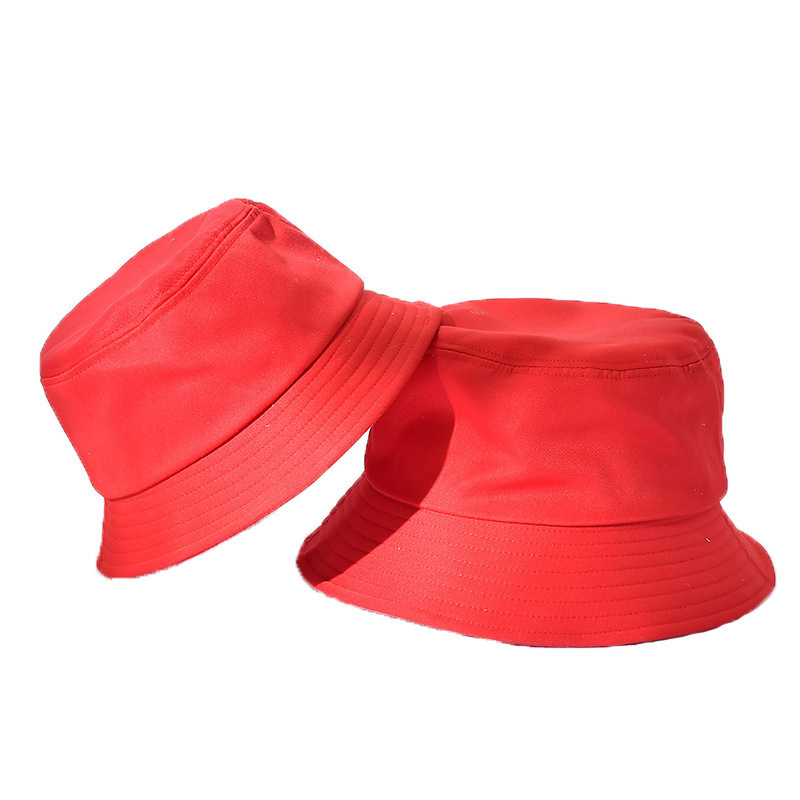 Korean Style Internet Celebrity Double-Sided Solid Color Big Brim Fisherman Hat Women&#039;s Summer Leisure cap