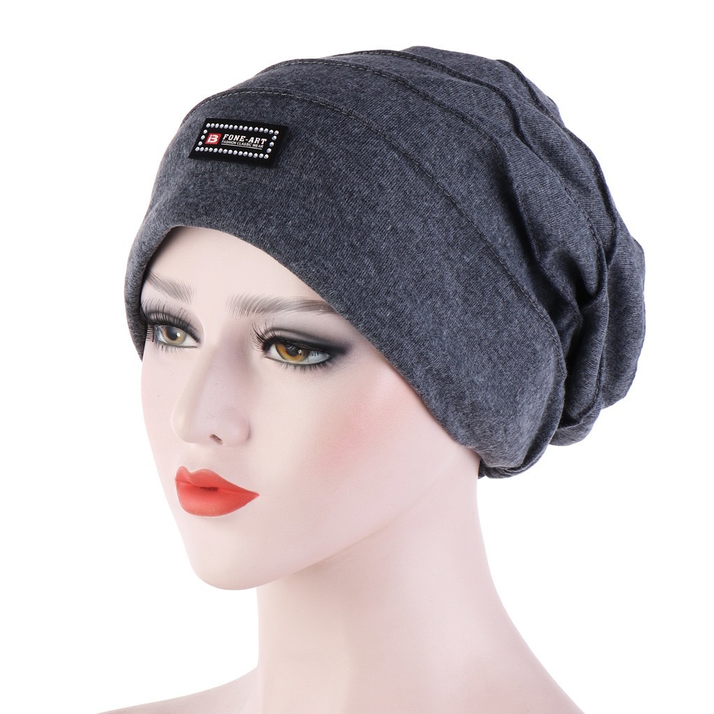 Hat Women&#039;s Autumn and Winter Korean Style Pullover Cap Fashion All-Match Toque Pleated Warm Leisure Shopping Multi-Functional Spot