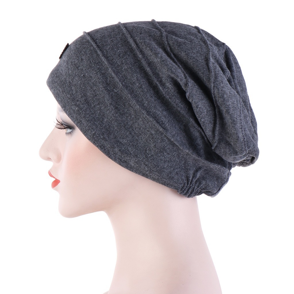 Hat Women&#039;s Autumn and Winter Korean Style Pullover Cap Fashion All-Match Toque Pleated Warm Leisure Shopping Multi-Functional Spot