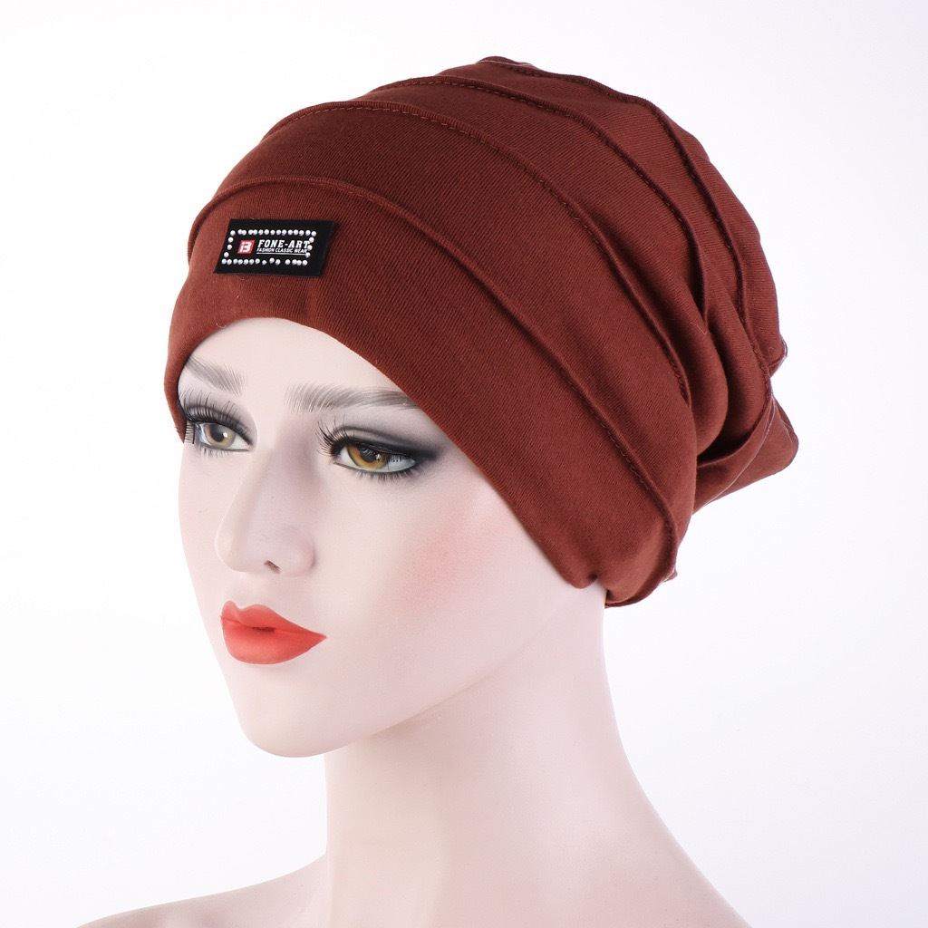 Hat Women&#039;s Autumn and Winter Korean Style Pullover Cap Fashion All-Match Toque Pleated Warm Leisure Shopping Multi-Functional Spot