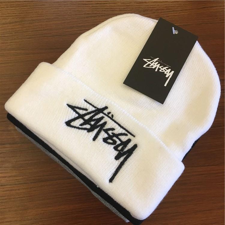 Hat Ins Autumn and Winter Knitted Hat Fashion Brand Embroidered Men and Women Couple Woolen Cap Leisure Warm Beanie Hat Hat