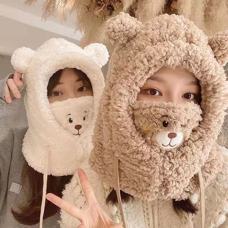 Leisure cap Winter Female Winter Cycling Cold Protection Warm Hat Female Autumn and Winter Fashion Hat