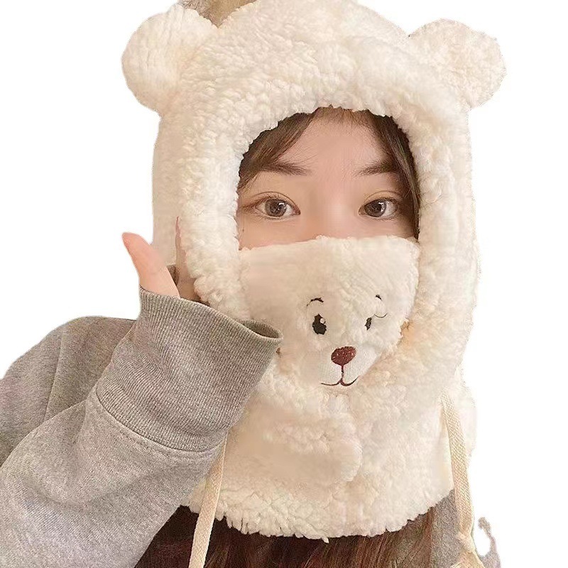 Leisure cap Winter Female Winter Cycling Cold Protection Warm Hat Female Autumn and Winter Fashion Hat