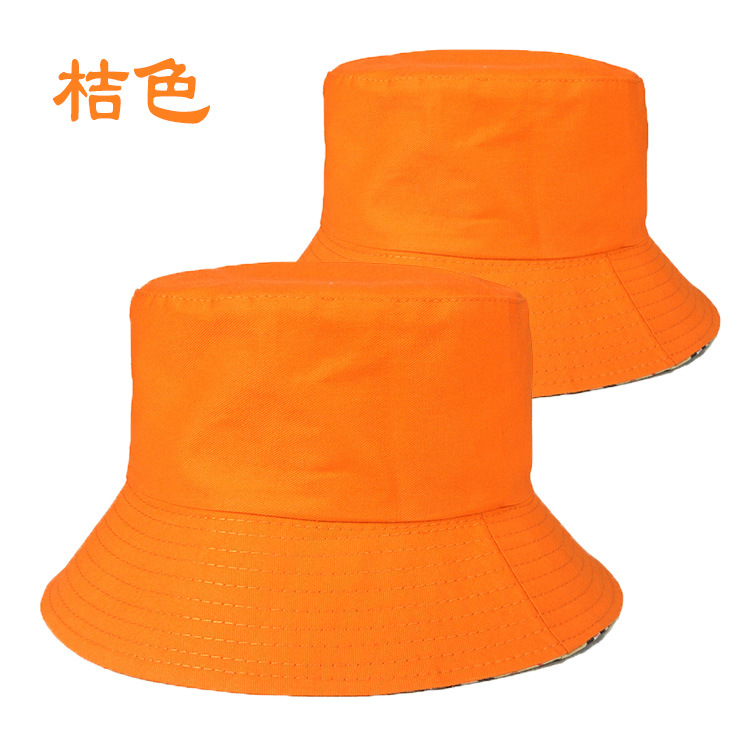 Bucket Hat Custom Logo Bucket Hat Fashion Flat Top Sun Protection Hat Spring Parent-Child round Cap Advertising Cap Printing
