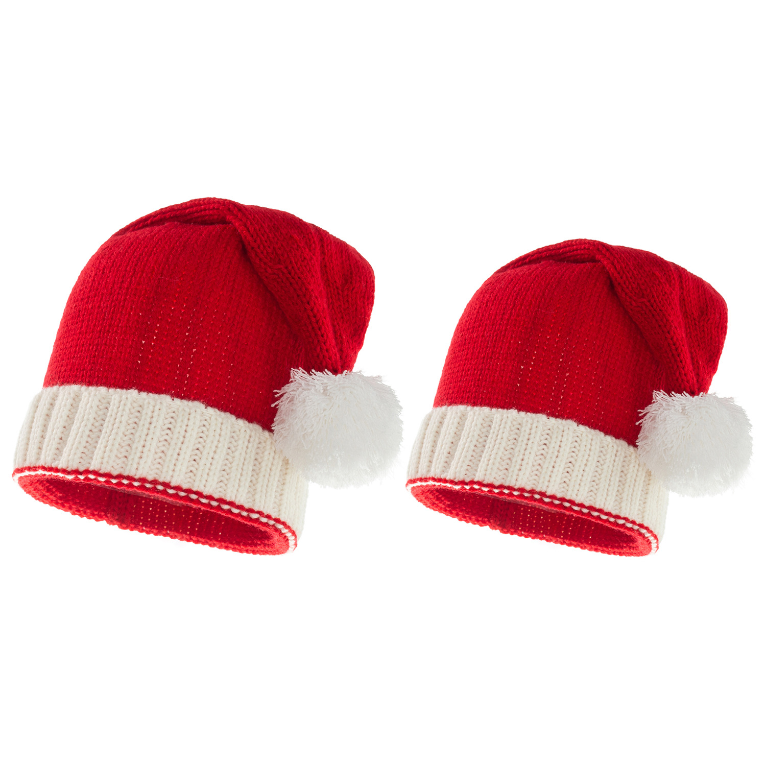 European and American Autumn and Winter New Parent-Child Wool Christmas Hat Single Ball Parent-child cap