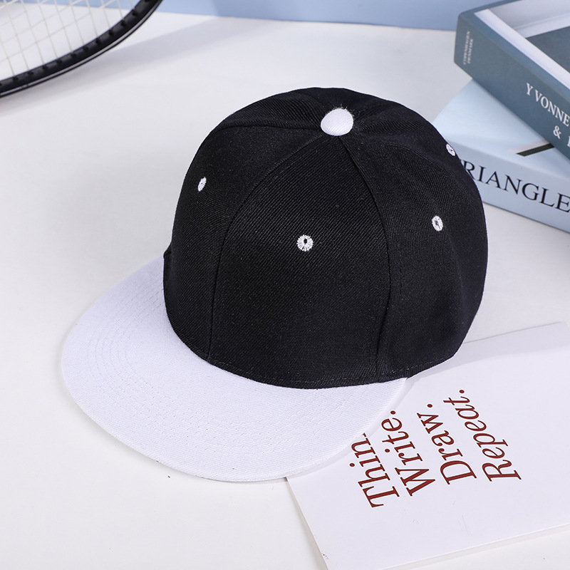 Parent-Child Color Matching Glossy Cap Peaked Cap Hiphop Flat-Brimmed Cap Trendy Men and Women Baseball Parent-child cap